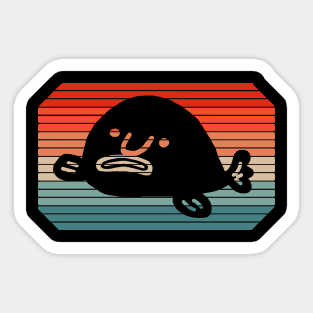 sad blobfish marine biologist motif fish world Sticker